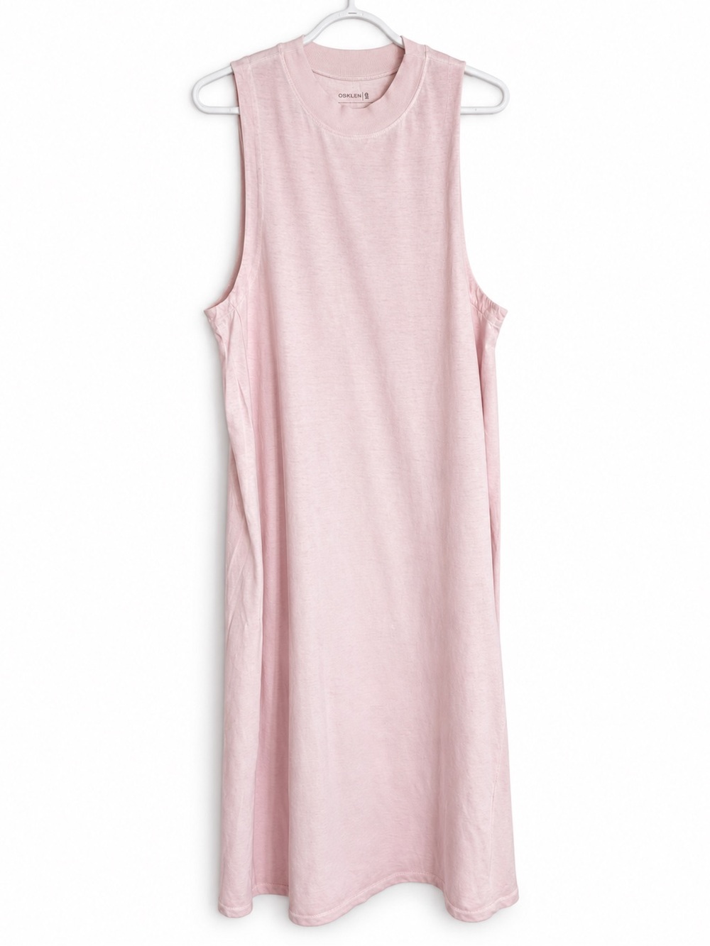 Osklen Superlight Long Dress Blush Pink Sleeveless Maxi